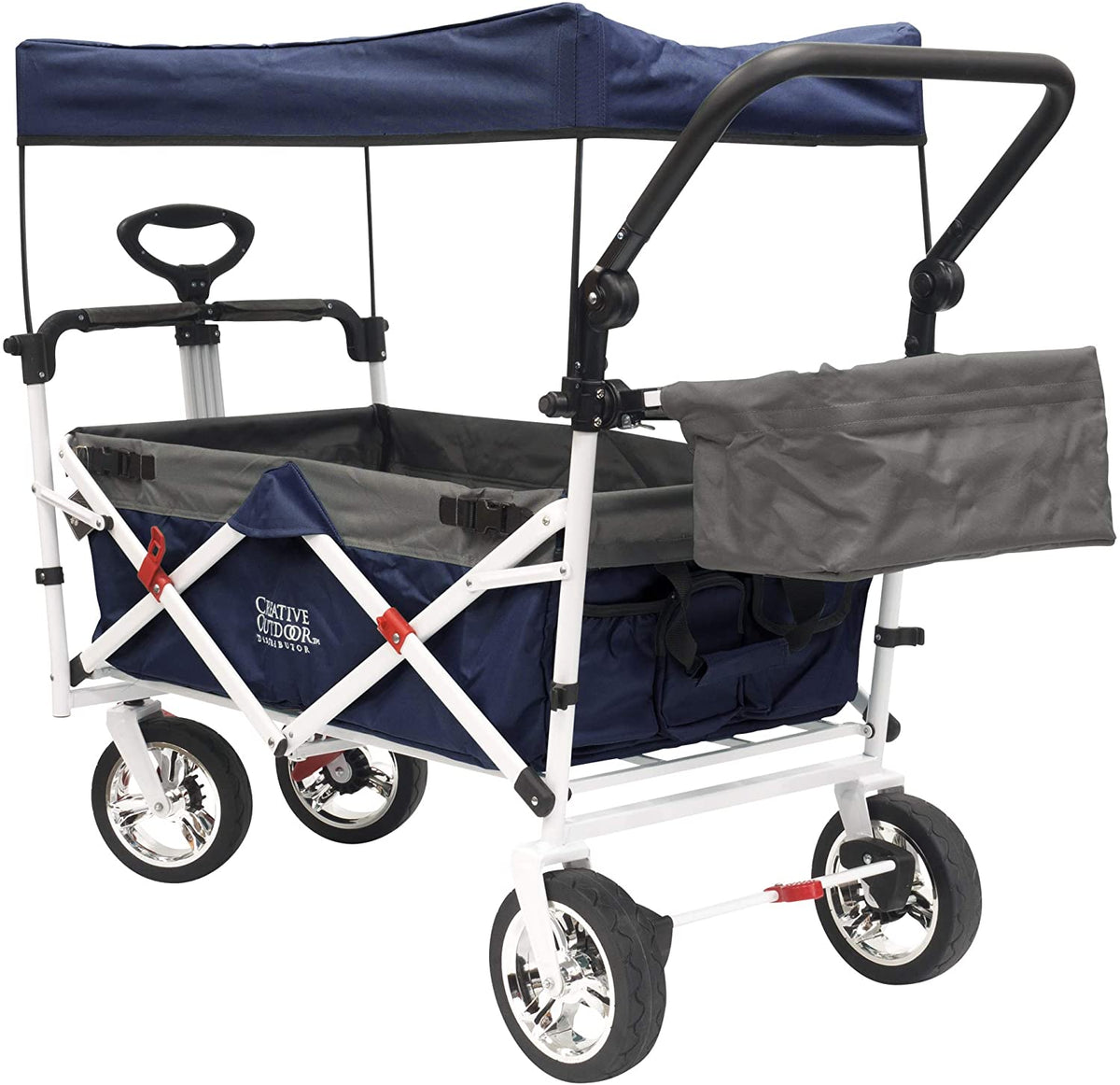 Creative Outdoor Push Pull Collapsible Folding Wagon Stroller Cart