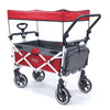 Push Pull Folding Stroller Wagon Titanium Series Red