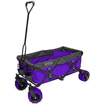 All-Terrain Folding Wagon | Purple/Grey