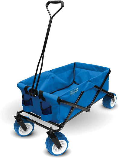 All-Terrain Collapsible Folding Wagon | Cool Blue