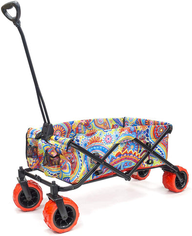 Products All-Terrain Collapsible Folding Wagon | Paisley Yellow