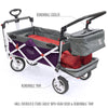 Silver Series Push Pull Folding Stroller Wagon Purple