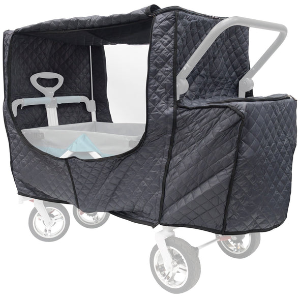 Push Pull Folding Wagon Quilted Insulated Cold Weather Cover Accessory