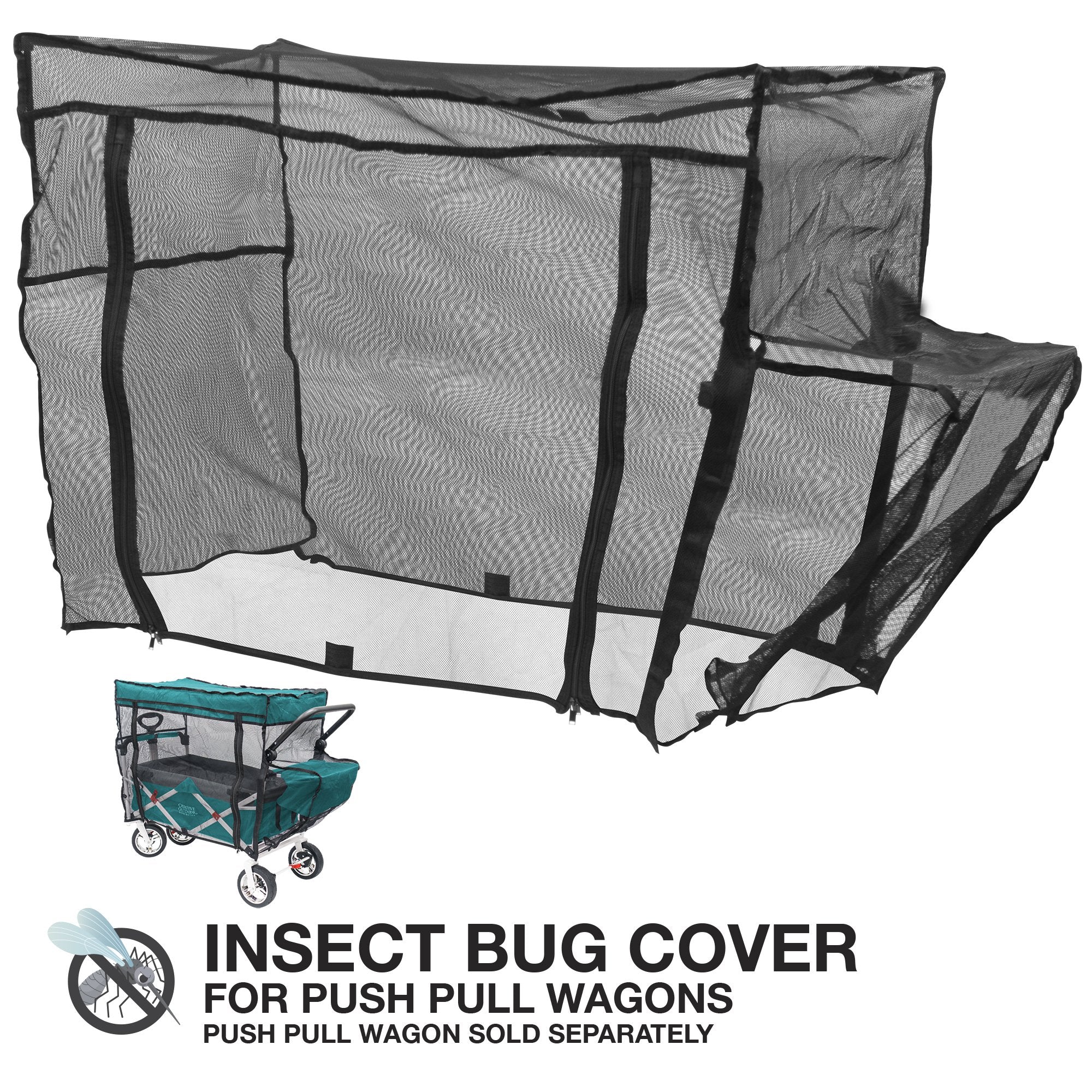 Push Pull Folding Wagon Insect Mosquito Bug Net Accessory – Wagonsrus