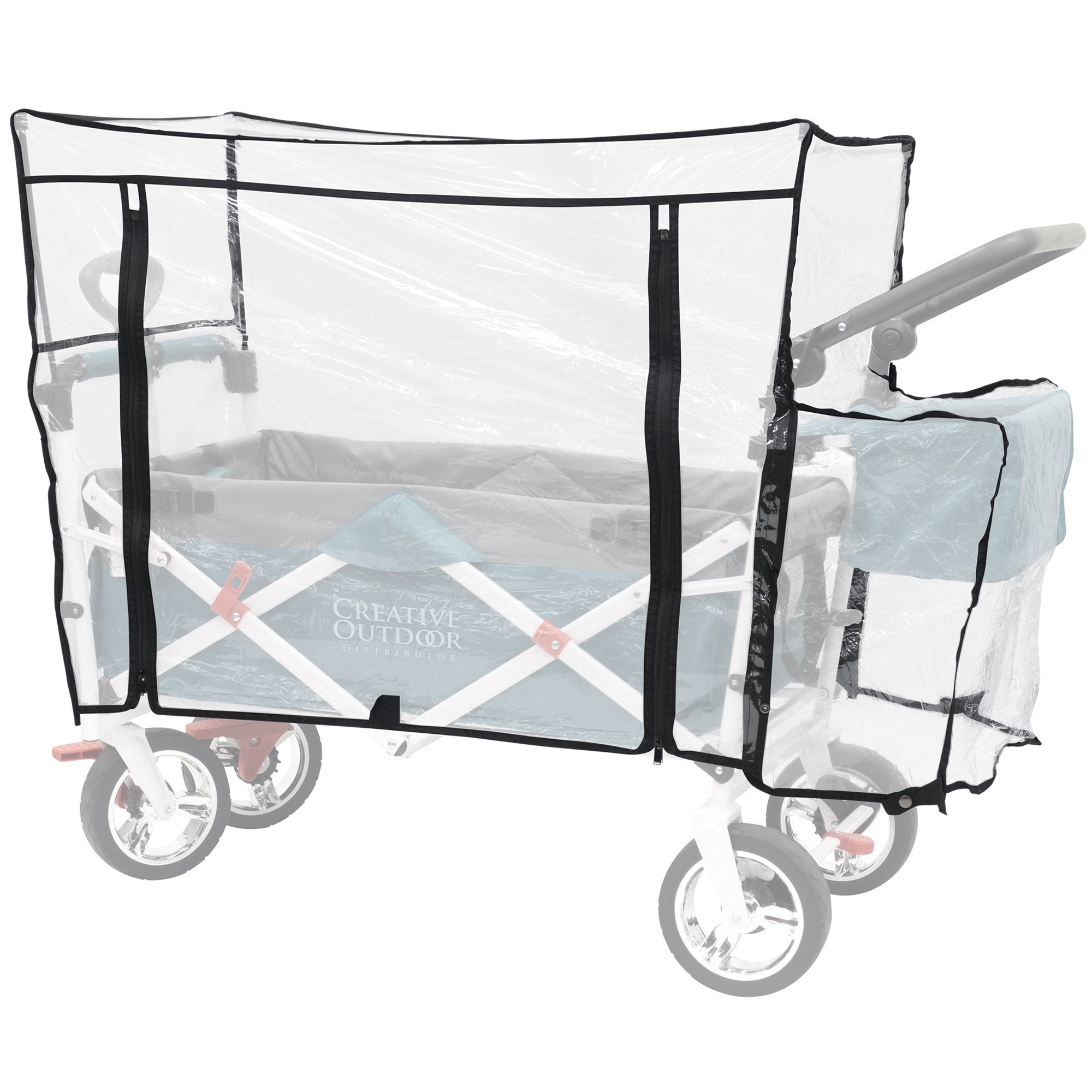 stroller wagon rain cover Creative Outdoor Push Pull Folding Wagon Rain Cover