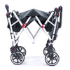 Push Pull TITANIUM SERIES Folding Wagon Stroller with Canopy | Black