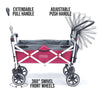 Push Pull Folding Stroller Wagon Titanium Series Pink