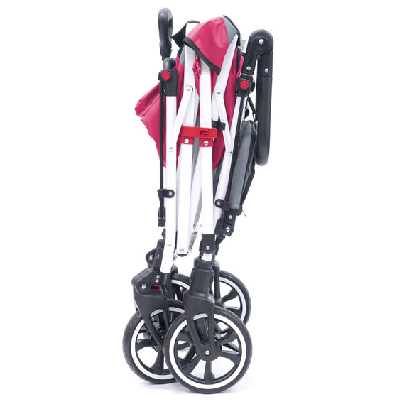 Push Pull TITANIUM SERIES Folding Wagon Stroller with Canopy | Pink ...