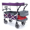 Push Pull Folding Stroller Wagon Titanium Series Purple