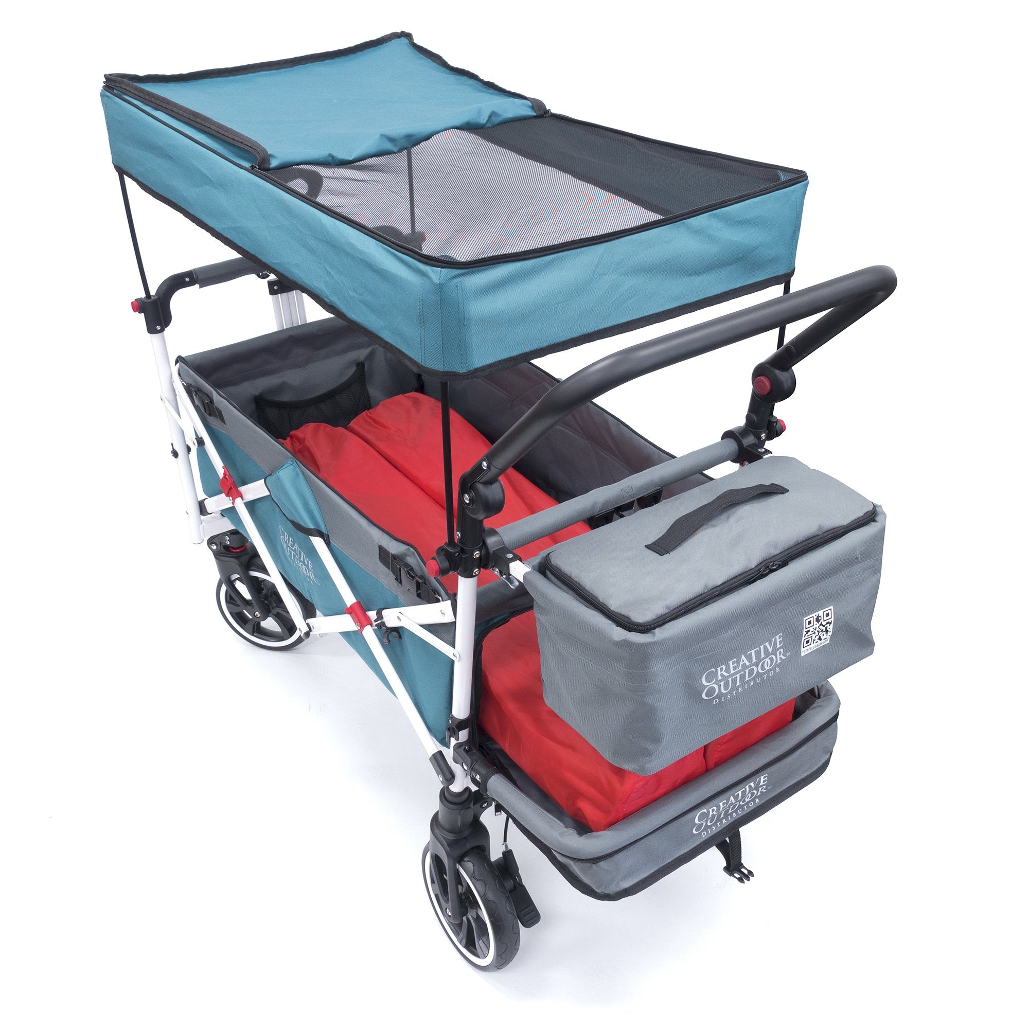 collapsible stroller wagon Push Pull Titanium Series Folding Wagon Stroller with Canopy
