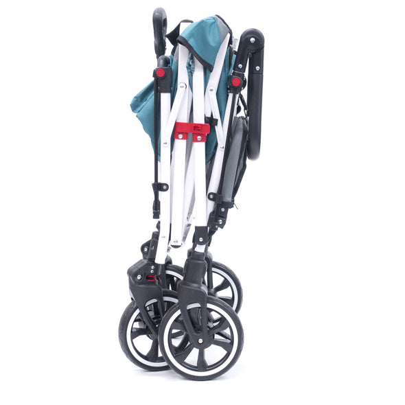 Push Pull TITANIUM SERIES Folding Wagon Stroller with Canopy | Teal